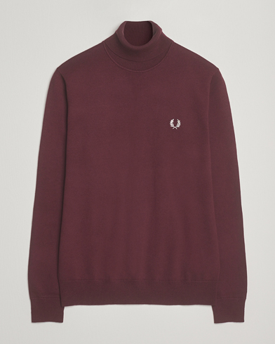 Fred Perry Classic Rollnock Jumper Oxblood – Red