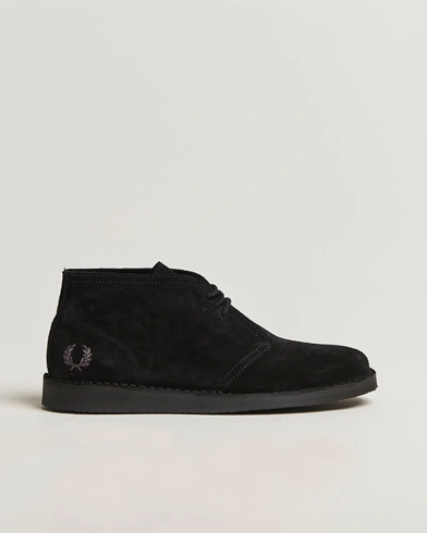 Fred Perry Hawley Suede Chukka Boot Black – Black
