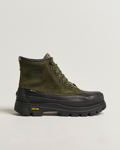 Danner スエード レースアップブーツ オリーブ Danner Mountain 600 GTX Suede Trail Boot Olive at CareOfCarl.com