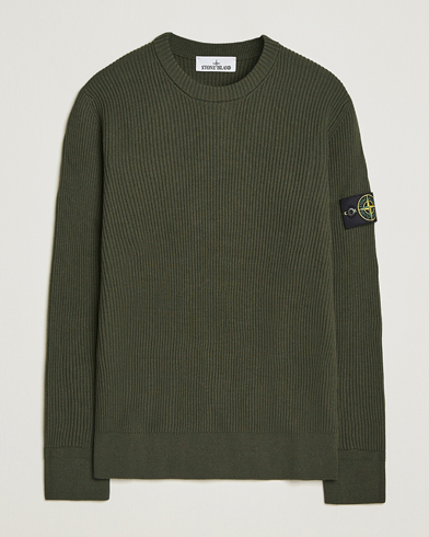 Stone Island Full Rib Crewneck Military Green – Green