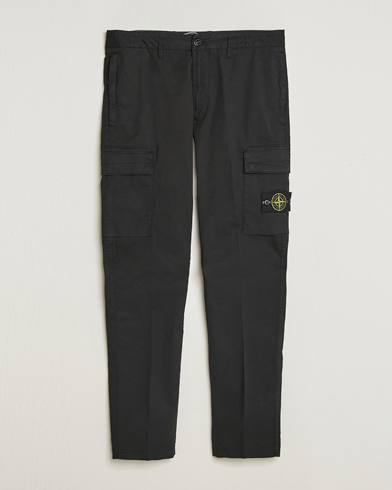 Stone Island Ghost Ventile Cotton Cargo Pants Black at CareOfCarl.com