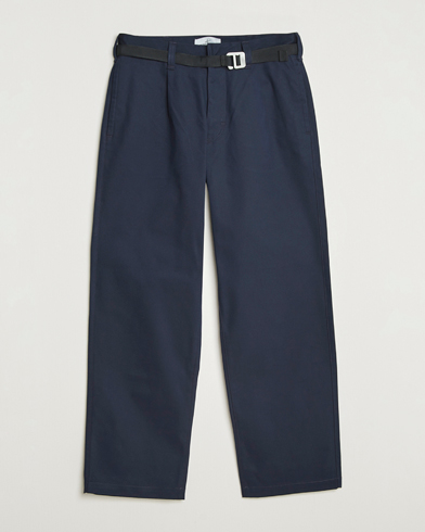 Stone Island Marina Yard Dyed Stretch Gabardine Trousers Navy - Size: W34