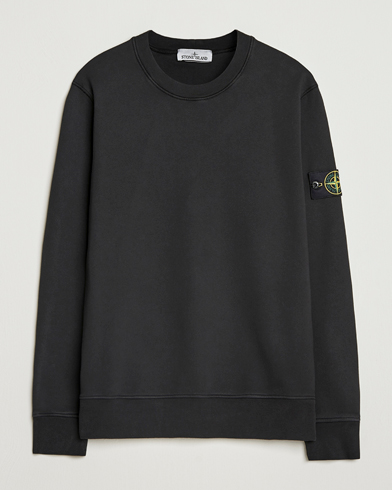 Stone Island Garment Dyed Fleece Sweatshirt Black – Black