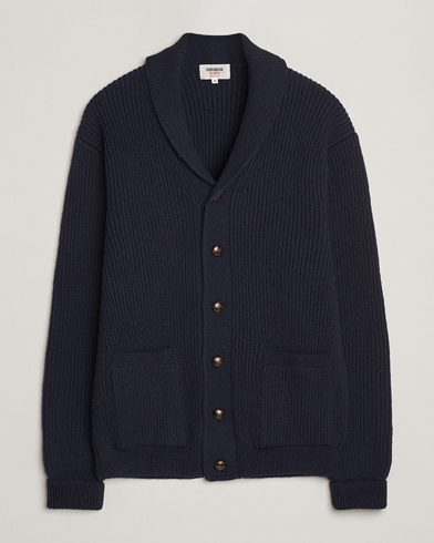 PS Paul Smith Merino Knitted Cardigan Blue at CareOfCarl.com