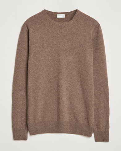 Morgano Wool/Cashmere Crewneck Brown – Brown