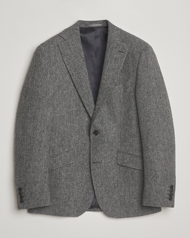 Walker Slater Edward Lambswool Windowpane Blazer Navy at