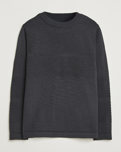 Stone Island Knitted Lambwool Sweater Black at CareOfCarl.com