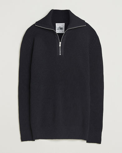 Polo Ralph Lauren Textured Half Zip Polo Black at CareOfCarl.com