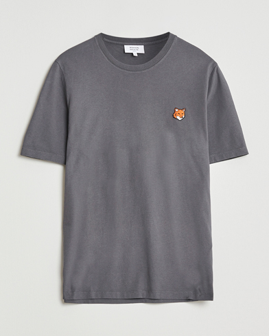 Maison Kitsuné Fox Head T-Shirt Charcoal – Grey