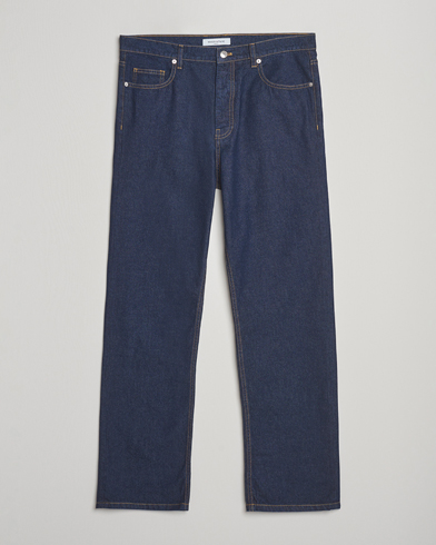 Maison Kitsuné Straight Fit Japanese Denim Jeans Indigo – Blue