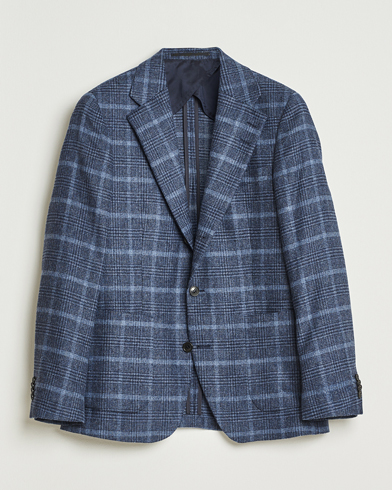Boglioli K Jacket Wool Hopsack Classic Blazer Navy at CareOfCarl.com