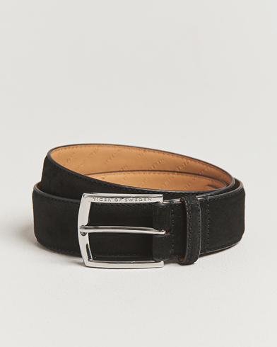Auralee Leather Square Buckle Belt Black at CareOfCarl.com