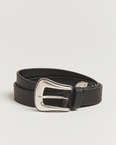 Tiger of Sweden Ecus Western Leather Belt Black – Black