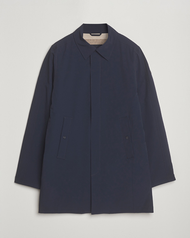 C.P. Company Twill Garment Dyed Lined Coat Navy at CareOfCarl.com