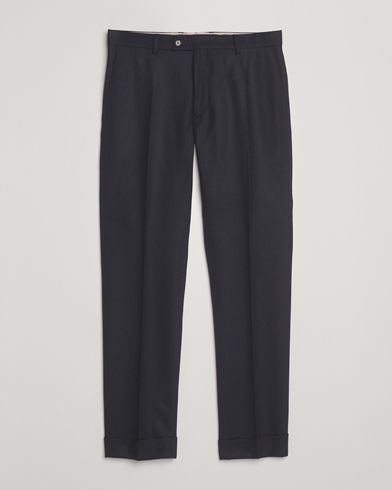 Morris Jack Flannel Trousers Navy – Blue