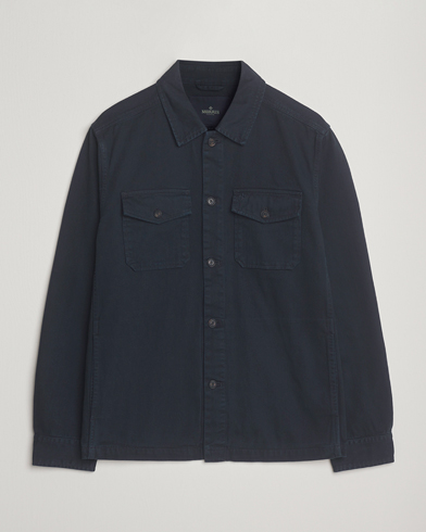 Morris Alain Twill Shirt Jacket Navy – Blue
