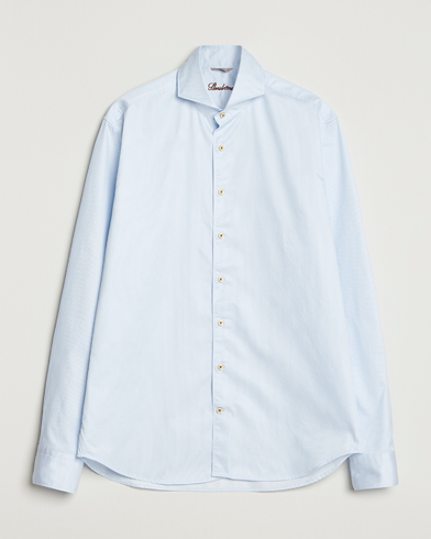Stenströms Regular Fit Pinstriped Casual Shirt Light Blue – Blue