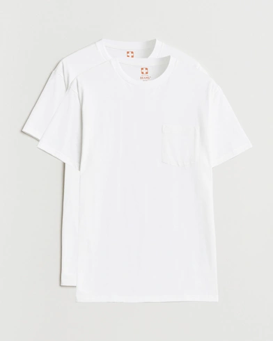 BEAMS PLUS 2-Pack Pocket T-Shirt White – White