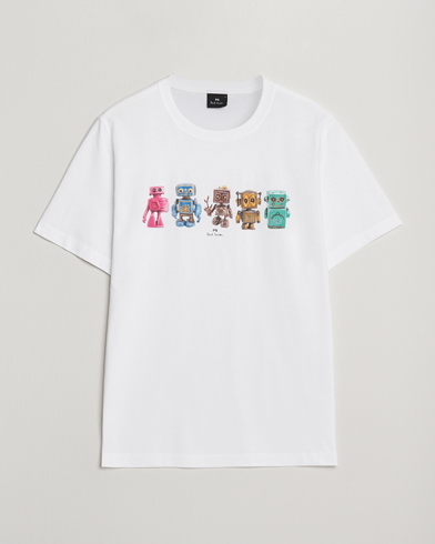 PS Paul Smith Robots Crew Neck T-Shirt White – White