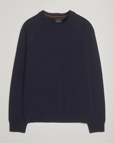 Stone Island Ribbed Soft Organic Cotton Crewneck Navy Blue at