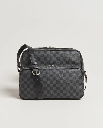 Louis Vuitton Pre-Owned Leoh Shoulder Bag Damier Graphite – Grey