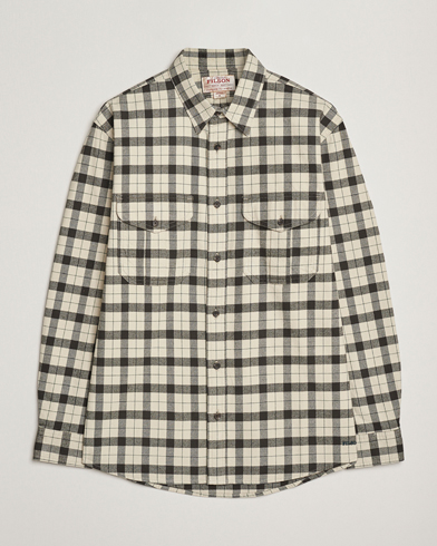 Filson Checked Alaskan Guide Shirt Cream/Grey – White