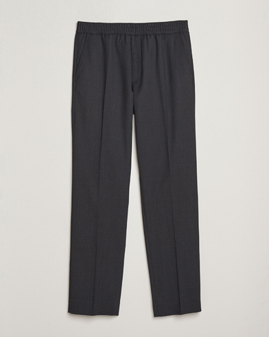 Filippa K Theo Relaxed Wool Trousers Mid Grey – Grey