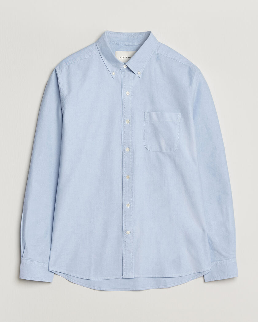 Kamakura Shirts Vintage Ivy Oxford Button Down Shirt Light Blue at