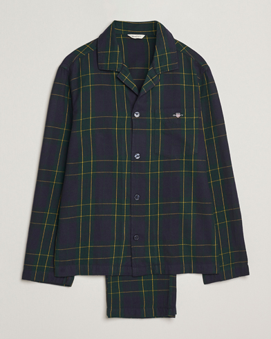 GANT Flannel Checked Pyjama Set Forest Green - Size: L / Mens clothing