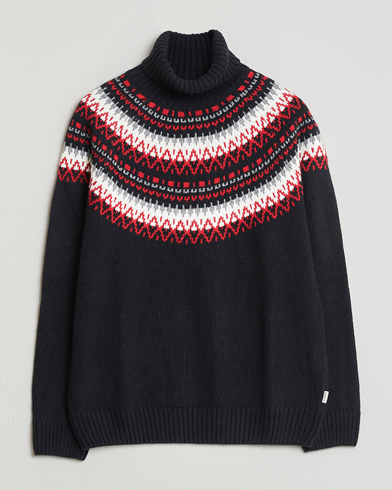 John Smedley Cherwell Extra Fine Merino Rollneck Midnight at