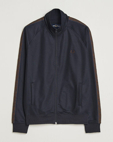 Fred Perry Taped Track Jacket Carbon blue at CareOfCarl.com