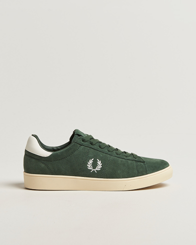 Fred Perry B4 Suede Sneaker Court Green at CareOfCarl.com