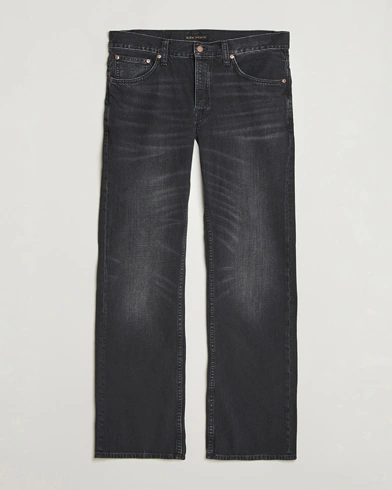 Nudie Jeans Flare Glenn Jeans Black Storm – Black