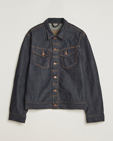 AMI Oversized Denim Jacket Used Blue at CareOfCarl.com