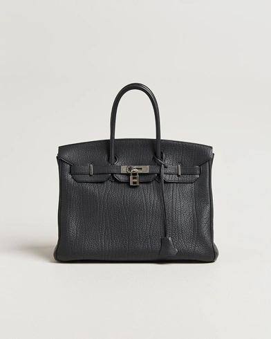 Hermès Pre-Owned Birkin 35 Fjord Leather Black – Black