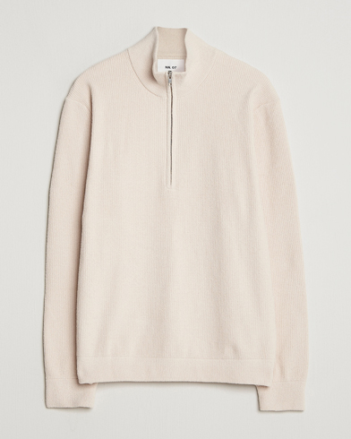 Polo Ralph Lauren Textured Half-Zip Deckwash White at CareOfCarl.com