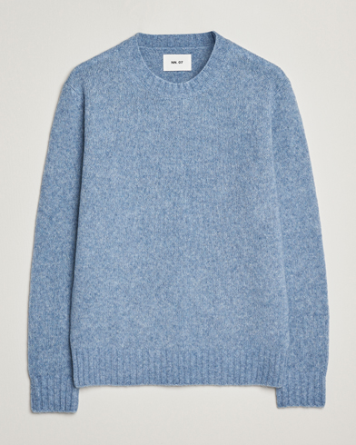 NN07 Lee Wool Knitted Sweater Denim Blue – Blue