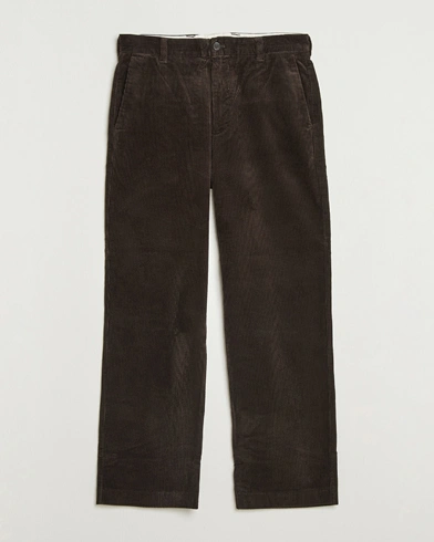 NN07 Paw Relaxed Fit Corduroy Trousers Demitasse Brown – Brown