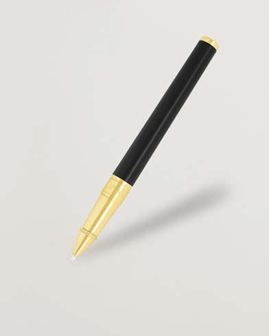 S.T. Dupont D-Initial Rollerball Pen Black/Golden – Black
