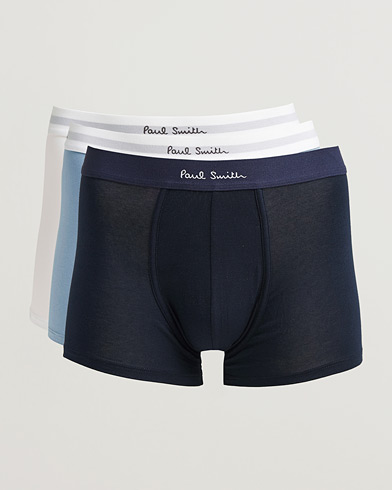 Paul Smith 3-Pack Trunk White/Navy/Light Blue – Blue