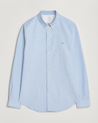 PS Paul Smith Tailored Fit Embroidered Oxford Shirt Light Blue – Blue