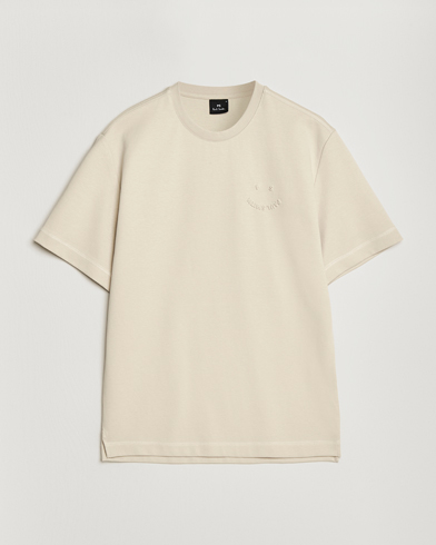 AMI Tonal Heart Logo T-Shirt Ivory at CareOfCarl.com