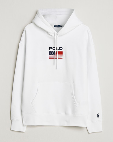 Polo Ralph Lauren Spa Terry Full Zip Hoodie White at CareOfCarl.com