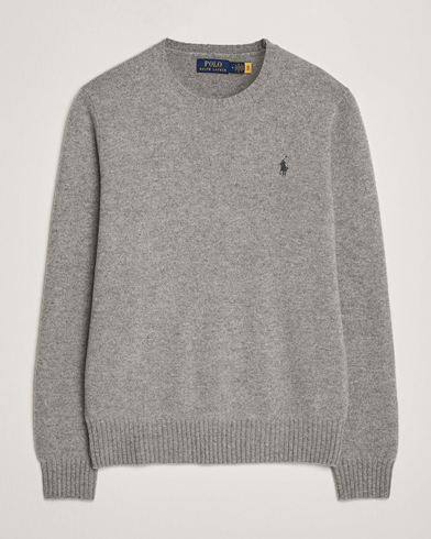 Jil Sander Seamless Crew Neck Sweater Grey Melange at CareOfCarl.com