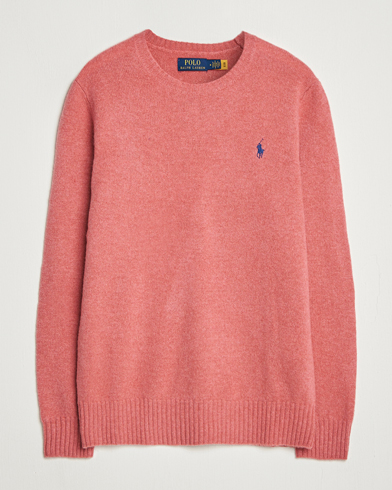 Polo Ralph Lauren Wool/Cashmere Crew Neck Strawberry Gelato – Pink