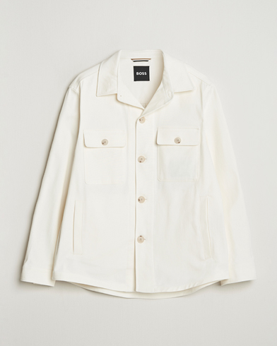 Stone Island Cotton Stretch Zip Overshirt Sand at CareOfCarl.com