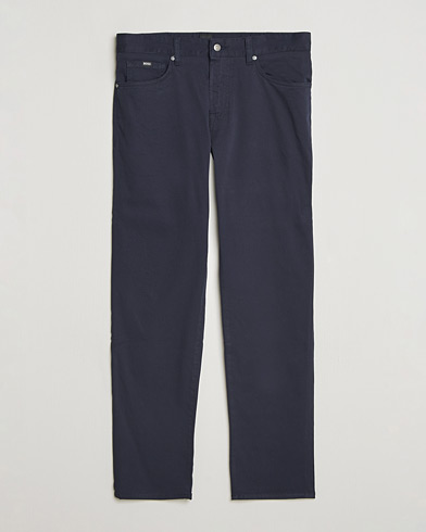 BOSS BLACK Re.Maine Cotton 5-Pocket Pants Dark Blue – Blue