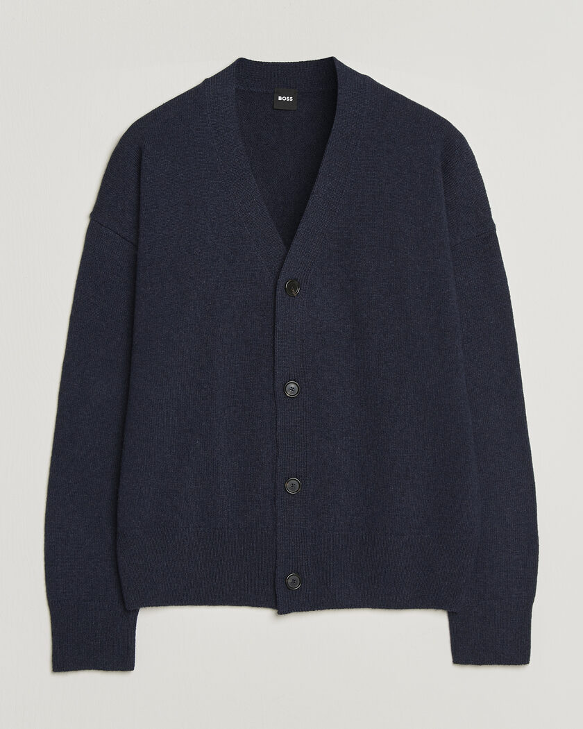John Smedley Petworth Extra Fine Merino Cardigan Midnight at