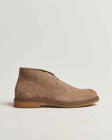 BOSS BLACK Kope Suede Desert Boots Medium Beige – Beige