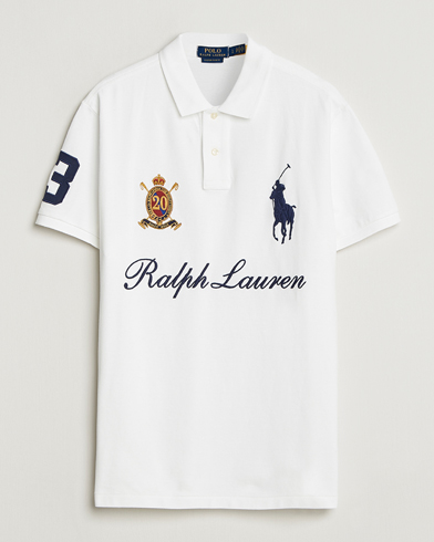 Polo Ralph Lauren Custom Slim Fit Big Pony Polo White – White